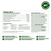 Wuffes Advanced Hip & Joint Chews for Large Breed Dogs, Vet Recommended, Glucosamine, Chondroitin, MSM, Green-Lipped Mussel, Hyaluronic Acid & Omega-3s. Supports Mobility & Flexibility. 30 Pork Chews