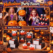 60 Sets Halloween Party Favors Ghost in Pumpkin Gifts Stuffers for Adults | Ghost in Pumpkin Stress Balls with Boxes, Bulk Halloween Trinkets, Office Classroom Prizes, for Coworkers Friends Students