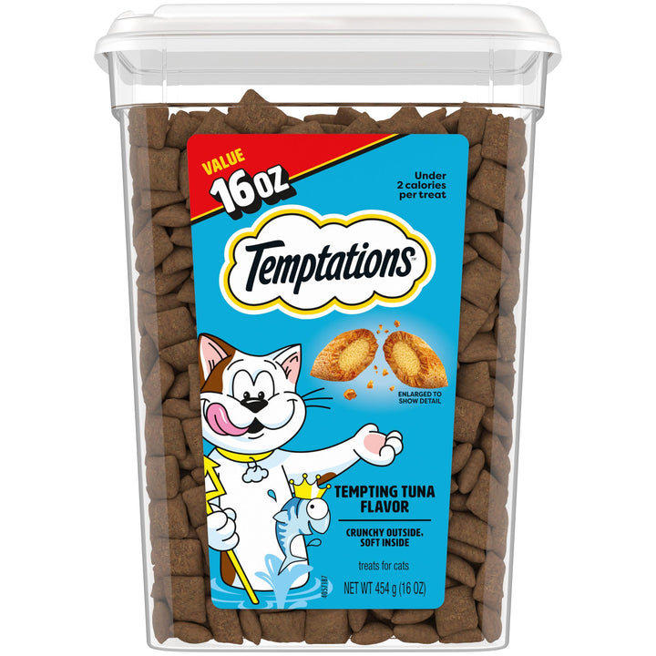 Temptations Classic Crunchy and Soft Cat Treats, Tempting Tuna, 16 oz