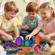 3D Printed Animals Dragon Toys Eggs, Christmas Stocking Stuffers for Kids | Birthday Gifts for Teen Girls Boys 4PCS Mini Crystal Dragon Toys for Ages 8-13 Year Old Easter Basket Fillers Essentials