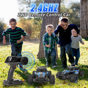 kolegend Remote Control Car 2.4GZh High Speed 25km/h RC Monster Trucks 50+min with LED Headlight and Rechargeable Battery for Boys Girls Kids