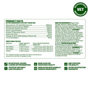 Wuffes Advanced Hip & Joint Chews for Large Breed Dogs, Vet Recommended, Glucosamine, Chondroitin, MSM, Green-Lipped Mussel, Hyaluronic Acid & Omega-3s. Supports Mobility & Flexibility. 30 Pork Chews