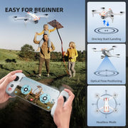 Pallton Drone with Camera for Adults, 1080P FPV Foldable RC Quadcopter | Easy Fly Toy Drone for Kids & Beginners, Altitude Hold, Headless Mode, One Key Start, 3D Flips, 2 Batteries, Carrying Case