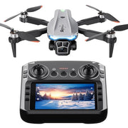 Drone with Camera for Adults, Brushless Quadcopter with Screen, 2 Batteries | 1080P HD camera, 4.5" LCD screen, altitude hold, gesture selfie, 3D flip, travel gift for kids teens, iOS Android
