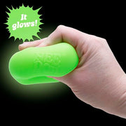 Schylling NeeDoh Nice Cube Glow - Squeeze Toy with a Super Solid Squish - Glows in The Dark - 2.25" Cube - Color May Vary (Pack of 1)