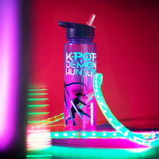 KPop Demon Hunters Get Trend 25oz Water Bottle with Straw for Kids, Purple | Leak-Proof Lid Tumbler, Reusable Plastic Water Bottle with Handle for School, Home, Travel, BPA-Free, Huntrix Gifts for Girls