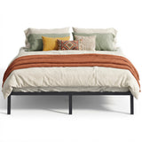 VASAGLE King Metal Bed Frame, 14 Inches Tall, 1100 lb Weight Capacity | Heavy-Duty Platform Bed, No Box Spring Needed, Under-Bed Storage, Mattress Retainers, Easy Setup, URMB654BD02S