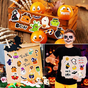 300PCS Halloween Stickers Bulk for Kids, Halloween Goodie Bag Stuffers | Waterproof Vinyl Pumpkin Stickers for Water Bottle Teens Adults, Halloween Games Party Favors Treats Supplies(No Duplicates)