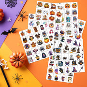 JCFIRE Temporary Tattoos for Kids, Halloween Party Favors, 160 Designs