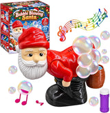 Farting Santa Bubble Blower | Santa Farting Bubble Machine | Santa Claus Snowman Bubble Butt Blower with Light Music | Interactive Party Stocking Stuffer Prank Gift