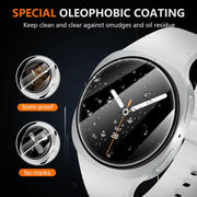 Suoman 4-Pack for Samsung Galaxy Watch 9/8 40mm Screen Protector | HD-Clear Hardness Tempered Glass Protective Film for Samsung Galaxy 40 mm Smartwatches [Anti-Scratch]