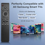 2-Pack Replacement Remote for Samsung Smart TV – No Setup, Instant Response | for 2019–2026 Samsung TV compatibility: works with most models, 2-pack value, instant response, streaming shortcut keys