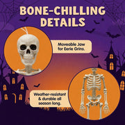 Halloween Decorations Hanging Small Skeletons: 2PCS 16Inches