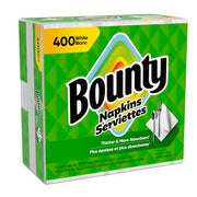 Bounty Paper Napkins, White, 400 Count