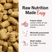 Stella & Chewy's Freeze-Dried Raw Beef Meal Mixers- Dog Food Topper and Mixer - Made with 95% Grass-Fed Beef, Organs & Bone - Perfect for Picky Eaters - Grain-Free - 8 oz