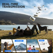 Pallton Drone with Camera for Adults, 1080P FPV Foldable RC Quadcopter | Easy Fly Toy Drone for Kids & Beginners, Altitude Hold, Headless Mode, One Key Start, 3D Flips, 2 Batteries, Carrying Case
