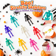 Halloween Stretchy Skeleton Toys 24-60 PCS, Party Favors Gifts for Kids