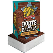 Lyrically Correct Boots & Ballads ’90s & 2000s Country Music Trivia Game | ’90s & 2000s Country Music Trivia Fun Card Game for Adults, Family Game Nights, Parties, BBQs, Road Trips & Music Lovers