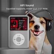 64Gb Mp3 Player with Bluetooth Y1 Portable Music Digital Players Supports Playlist Audiobook Video Nice Gadget for Kids Silver
