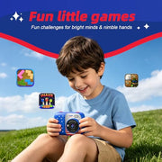 Kids Instant Print Camera with 5 Rolls Print Paper, 1080P HD Camera, Rechargeable Portable Toddler Selfie Camera, Christmas Birthday Gifts Toys for Boys Girls Age 3-12 (Red & Blue)
