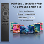 2-Pack Replacement Remote for Samsung Smart TV – No Setup, Instant Response | for 2019–2026 Samsung TV compatibility: works with most models, 2-pack value, instant response, streaming shortcut keys