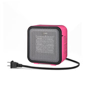 Amazon Basics Ceramic Space Heater, Portable Mini Heater for Office Desk, Fast Heating, Efficient, Indoor Use, 500W, With Tip-Over Protection, Lightweight 1.4 lbs, Pink, 5.9"D x 3.2"W x 6"H