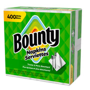 Bounty Paper Napkins, White, 400 Count