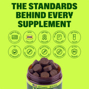 Wuffes Advanced Hip & Joint Chews for Large Breed Dogs, Vet Recommended, Glucosamine, Chondroitin, MSM, Green-Lipped Mussel, Hyaluronic Acid & Omega-3s. Supports Mobility & Flexibility. 30 Pork Chews