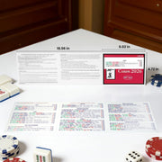 2026 Mah Jong Card, Rules Large Size Revised Version - 4 Pcs | NM-JL Mah-Jong Cards 2026 Mahjong cars 2026, Hands and Rules,Easy to Read Game Table Accessories
