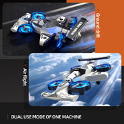 Remote Control Airplane Car Toys for Kids Ages 4-6-8-10-12, 2-In-1 Foam RC Plane Car Jet Mini Drone, Racing Car Stunt Plane Toys for Kids Boys Beginners 4 5 6 7 8 9 10 Year Olds Indoor Outdoor Playing