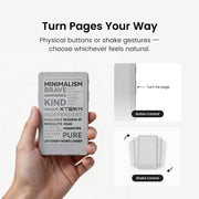 XTEINK X4 Classic Ereader Devices,4.9mm Thin,4.3" E Ink, Gift for Readers | Ultra Thin 0.19" Design, Dual Page Turn button & shake, Magnetic pogo-pin attach, Extended Battery Life, Paper-feel E-Ink