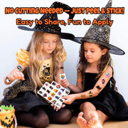 JCFIRE Temporary Tattoos for Kids, Halloween Party Favors, 160 Designs