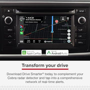 Cobra RAD 490i Laser Radar Detector, New Model with Long Range Detection | Bluetooth, Apple CarPlay and Android Auto Compatible, LaserEye Front and Rear Detection, DSP, Firmware Updatable