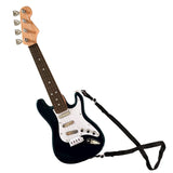 16 inch Guitar Musical Instrument Toy for Kids Boys Girls, 4 Strings Mini Guitar with Strap for Toddlers/ Beginner/ Children (Black)