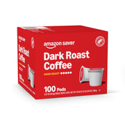 Amazon Brand - Happy Belly Dark Roast Coffee Pods, Compatible with Keurig 2.0 K-Cup Brewers, 100 Count
