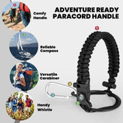 RAYMYLO Insulated Water Bottle 64 oz, Triple Wall Vacuum Stainless Steel | (Cold for 48 Hrs), Leak Proof & Non-BPA, Half Gallon Water Flask Jug with Paracord Handle & Straw Spout Lids