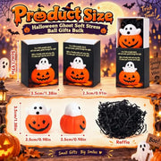 60 Sets Halloween Party Favors Ghost in Pumpkin Gifts Stuffers for Adults | Ghost in Pumpkin Stress Balls with Boxes, Bulk Halloween Trinkets, Office Classroom Prizes, for Coworkers Friends Students