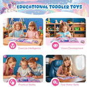Homicozy Magnetic Puzzles for Toddler Kids 3-8, Unicorn Princess Travel Toy | 36-Piece Magnetic Puzzle for Kids Ages 3-5 4-6, Car Airplane Road Trip Activities, Quiet Screen-Free Game, Girl Birthday Gift