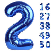 40 Inch Navy Blue Number 2 Balloons Foil Digital Helium Number Balloons | for 2nd 12 23 24 25 Birthday Anniversary Wedding Party Decorations,Jumbo Helium Balloon Giant Large Digital Balloon