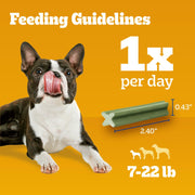 Pedigree Dentastix Small & Toy Breed Dental Dog Treats, Fresh, 102 Count | Triple action dental care, reduces tartar buildup, cleans teeth, freshens breath, for dogs 7-22 lbs, no added sugar/fillers