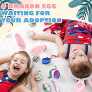6PCS 3D Printed Dragon Eggs with Dragon Inside, Easter Basket Stuffers Mini Mystery Crystal Egg Fidget Toy, Surprise 3D Printed Animals Toy