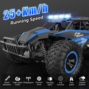 kolegend Remote Control Car 2.4GZh High Speed 25km/h RC Monster Trucks 50+min with LED Headlight and Rechargeable Battery for Boys Girls Kids