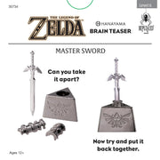 Legend of Zelda Master Sword Hanayama Metal Brain Teaser, Level 6 Ages 12+ | Legend of Zelda Master Sword Hanayama Metal Brain Teaser Puzzle, Mensa Rated Level 6, Cast Metal Puzzle, Ages 12+