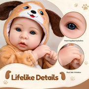 Aori Baby Dolls Realistic, Lifelike Baby Doll Set with Accessories | Real Life Cute Baby Set for Hugging, Playtime, and Gift Giving