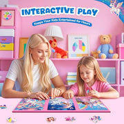 Homicozy Magnetic Puzzles for Toddler Kids 3-8, Unicorn Princess Travel Toy | 36-Piece Magnetic Puzzle for Kids Ages 3-5 4-6, Car Airplane Road Trip Activities, Quiet Screen-Free Game, Girl Birthday Gift