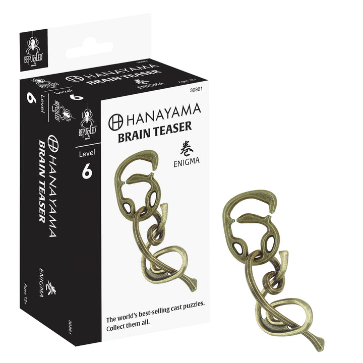 BePuzzled | Enigma Hanayama Metal Brainteaser Puzzle Mensa Rated Level 6, for Ages 12 and Up