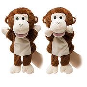 HollyHOME Hand Puppets Monkey Animal Puppets Zoo Plush Animal Toys 13 Inches