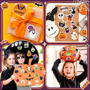 300PCS Halloween Stickers Bulk for Kids, Halloween Goodie Bag Stuffers | Waterproof Vinyl Pumpkin Stickers for Water Bottle Teens Adults, Halloween Games Party Favors Treats Supplies(No Duplicates)