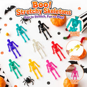 Halloween Stretchy Skeleton Toys 24-60 PCS, Party Favors Gifts for Kids