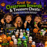 30 PCS Halloween Party Favors Gifts 3D Fidget Toys Goodie Bag Stuffers | Halloween Party Favors Fidget Toys for Trick or Treat, Halloween Goodie Bag Fillers, Figurine Stress Relief Fidget Toys
